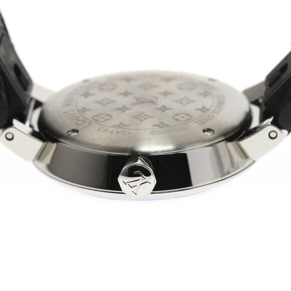 LOUIS VUITTON Tambour Slim PM QA143 11P diamond black Dial Quartz Ladies - Picture 6 of 12